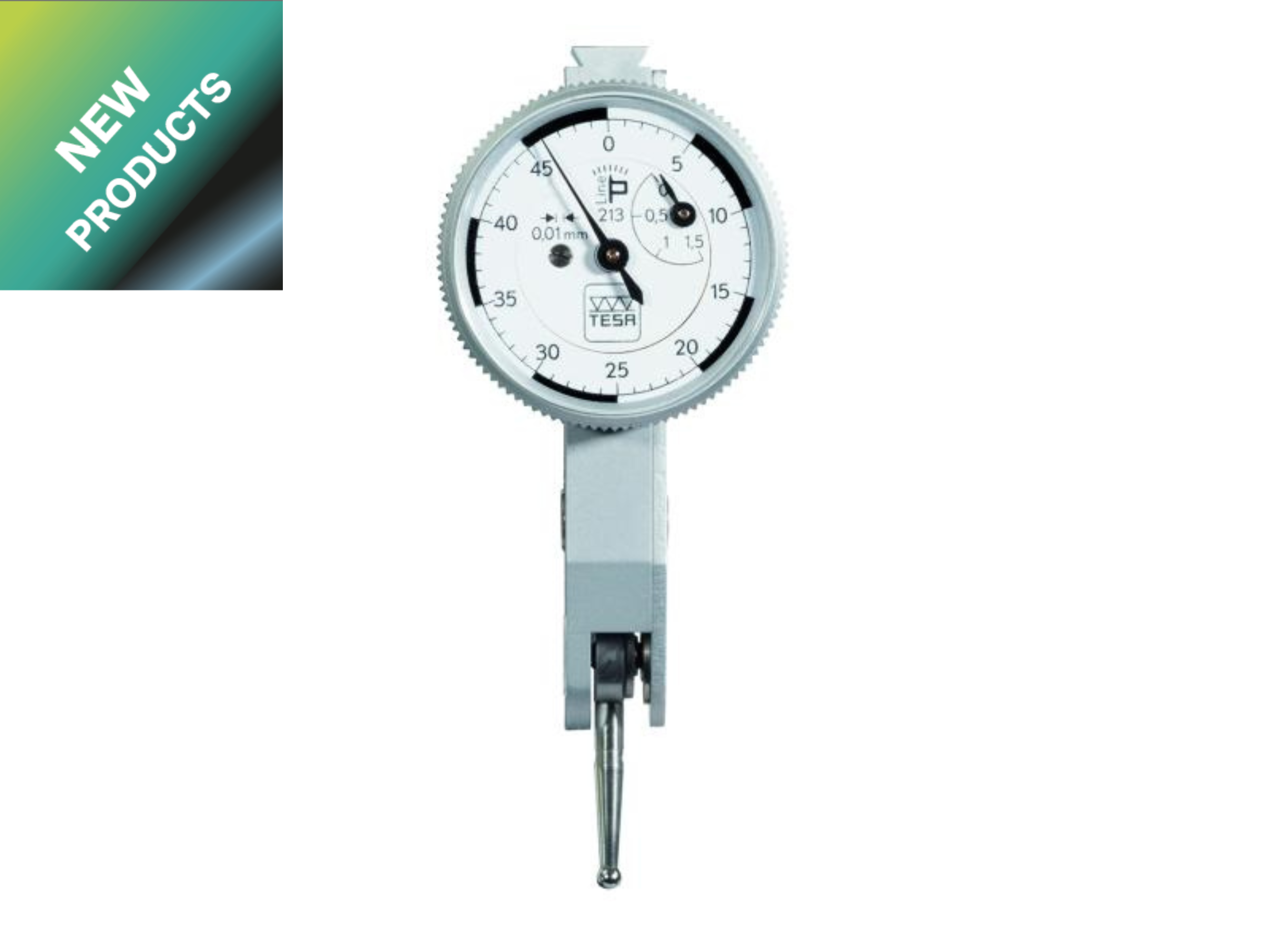 Lever-type dial test indicator P-Line 216 0.6mm 0.001mm Ø40mm 01810407