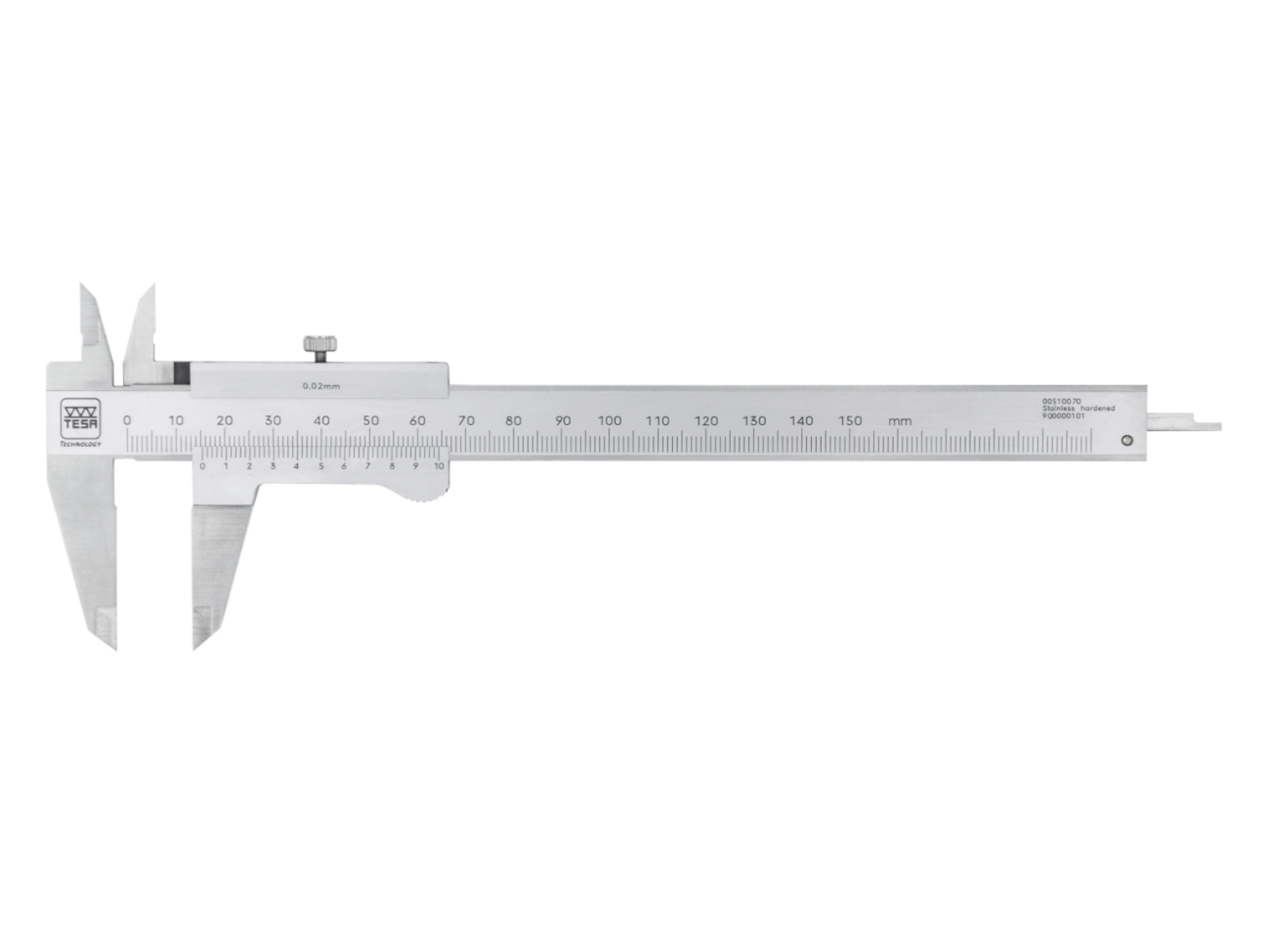 Tesa Universal Vernier Caliper, 0-200mm, 0.05mm 00510074