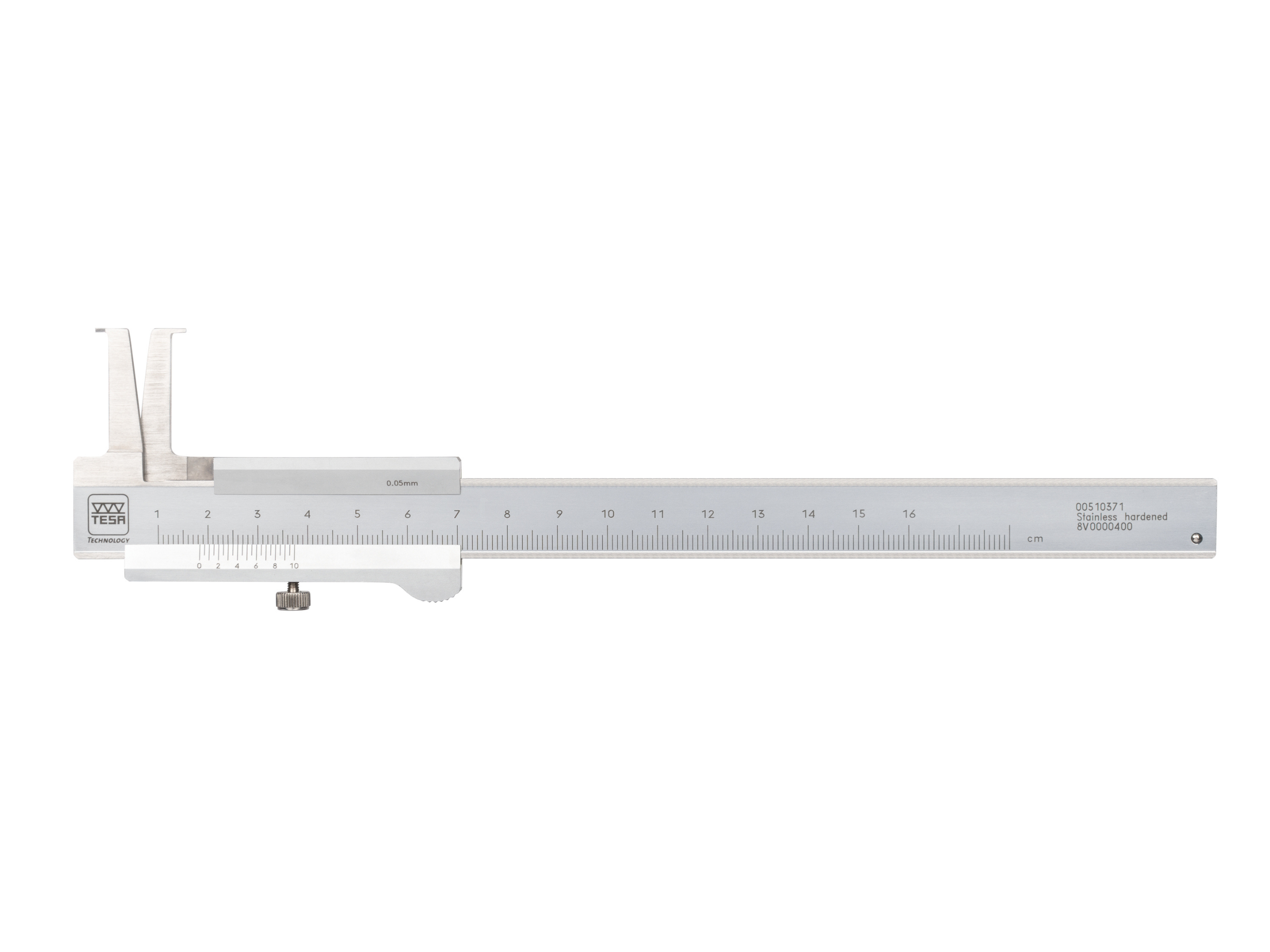 Tesa Vernier Caliper for groove measurement 10-160 mm, 0.05mm 00510371