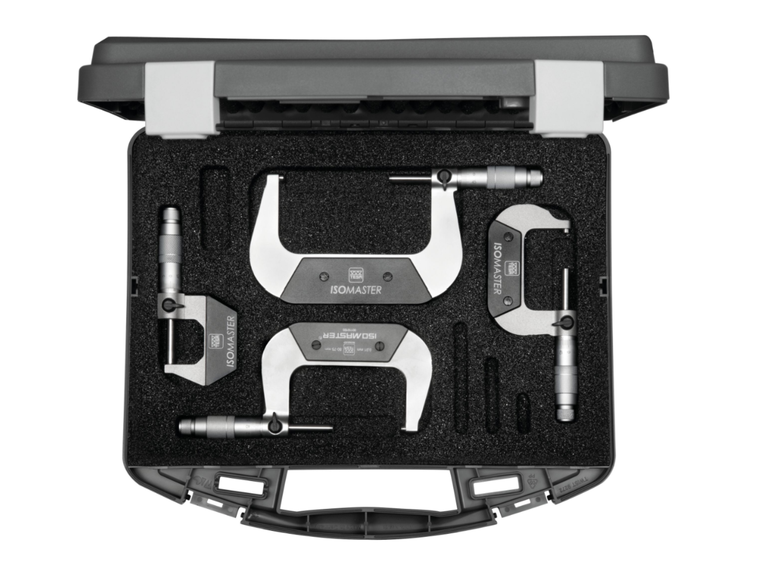 Set of 4 Tesa Isomaster Analogue External Micrometers, 0 ÷ 100 mm, ISOMASTER 00110113