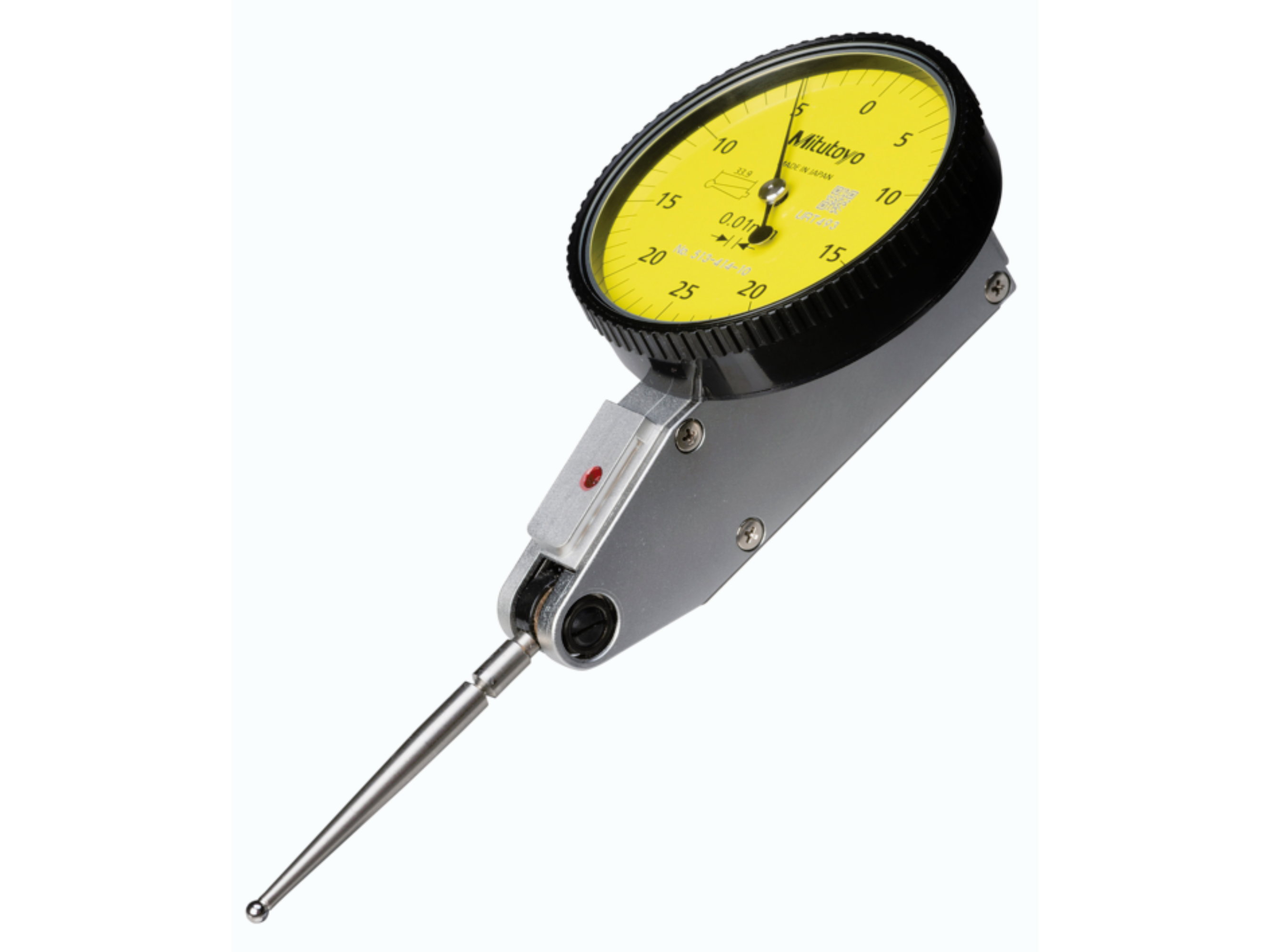 Lever-Type Dial Indicator 0.5mm 0.01mm Ø40mm Long Stylus 37.4mm 513-414-10E