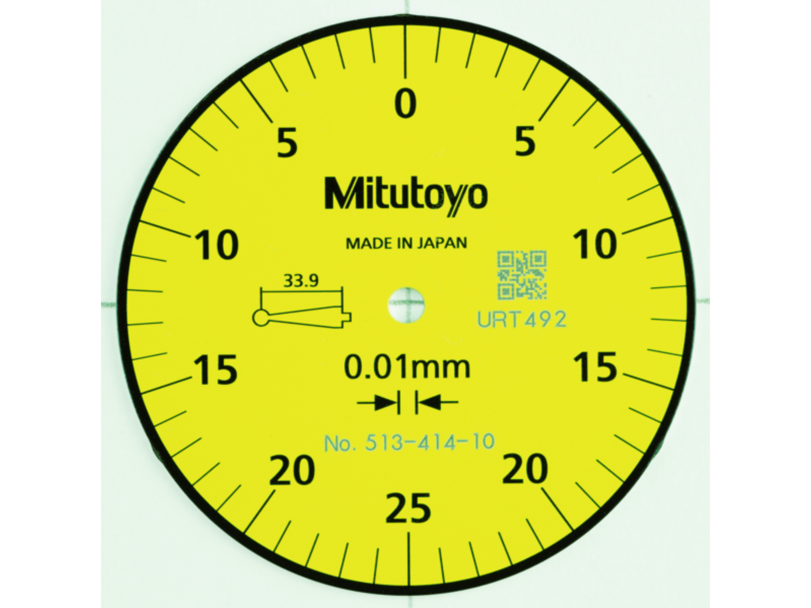 Lever-Type Dial Indicator 0.5mm 0.01mm Ø40mm Long Stylus 37.4mm 513-414-10E