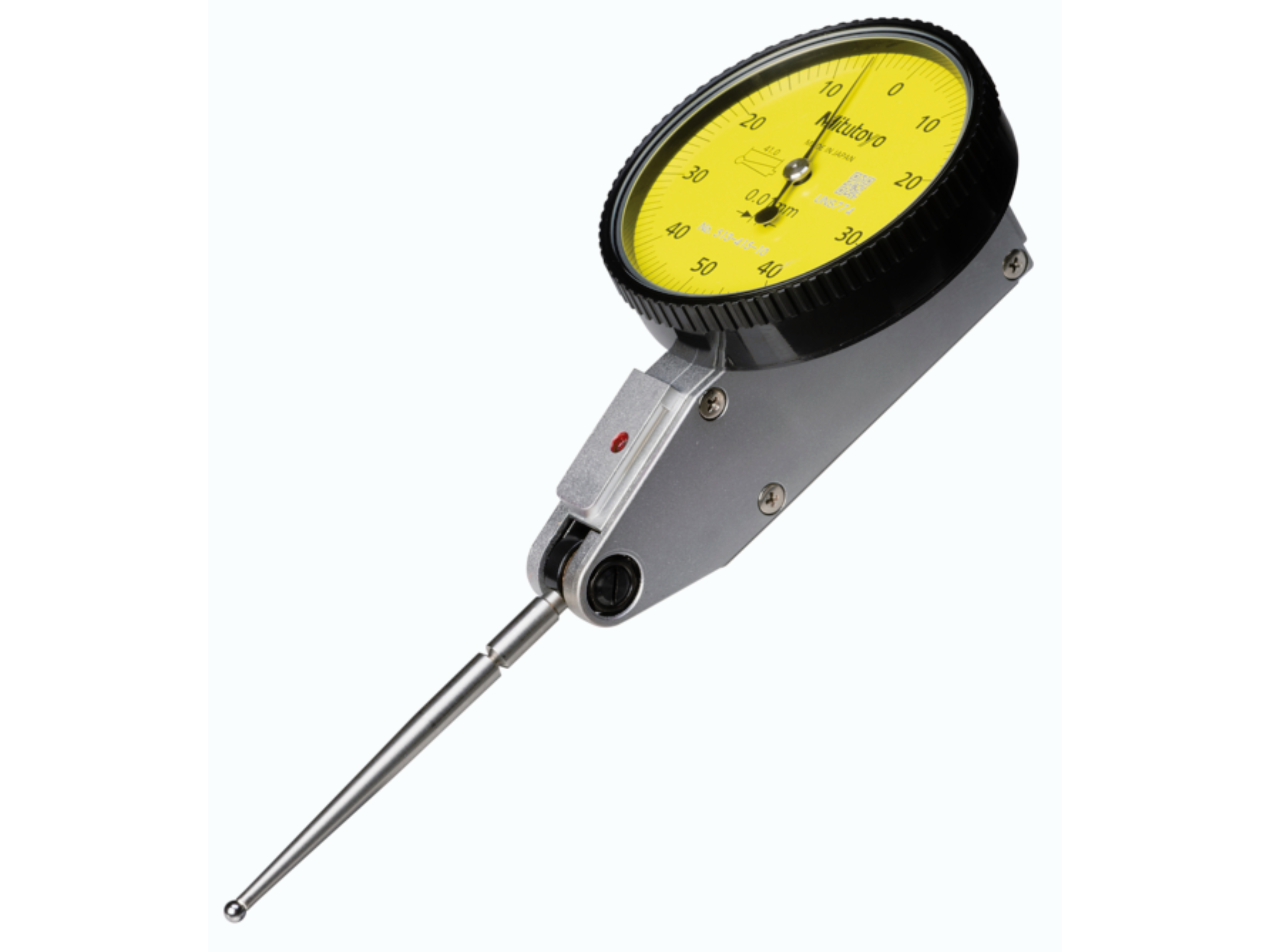 Lever-Type Dial Indicator 1mm 0.01mm Ø40mm Long Stylus 44.5mm 513-415-10E