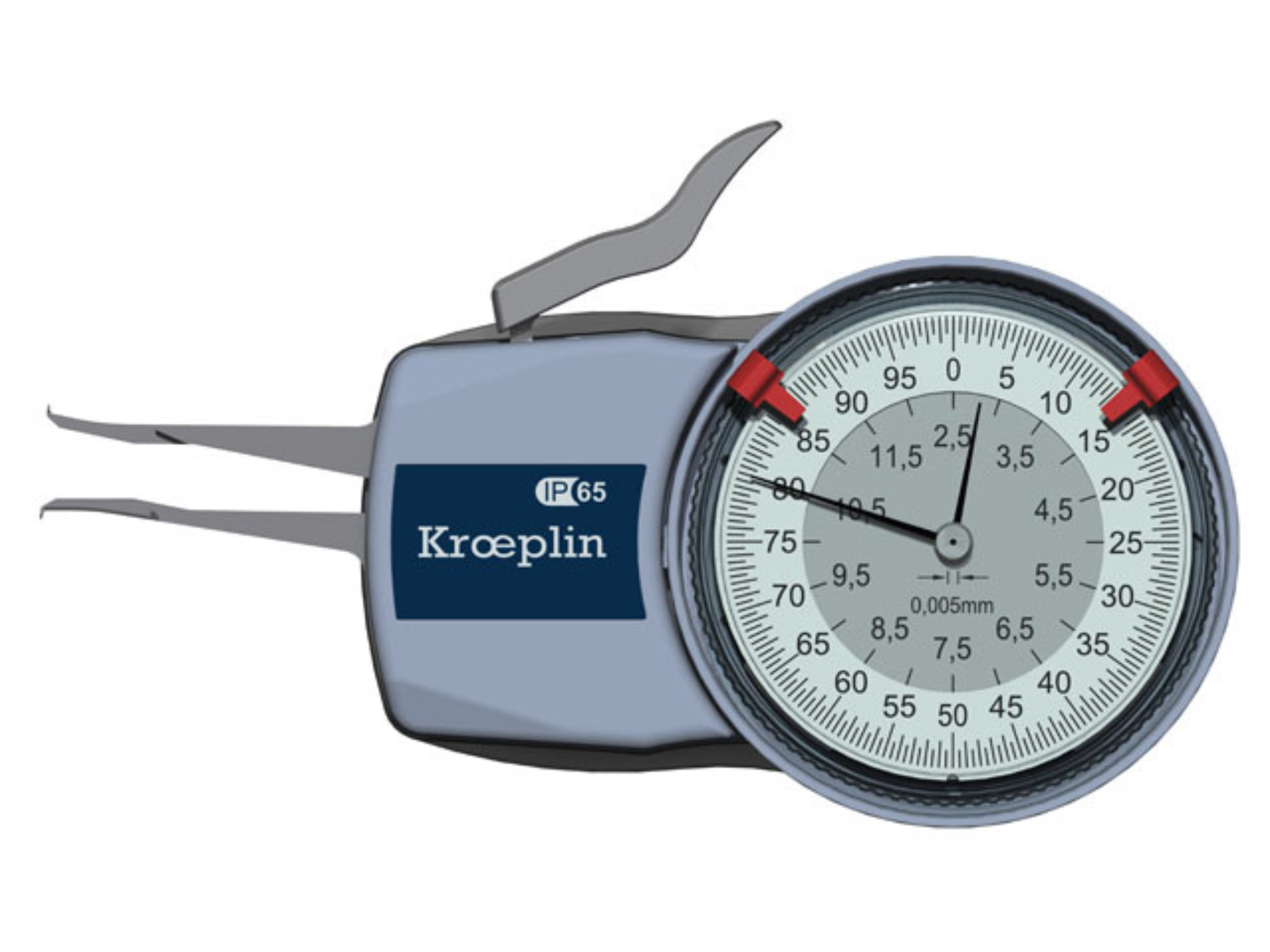 Kroeplin Metric Internal Caliper Gauge 2.5-12.5mm, 0.005mm, H102 ( Mitutoyo Equivalent 209-300)