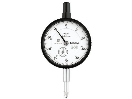 Standard Indicator, Flat Back, ISO Type, 10mm, 0,01mm 2046AB