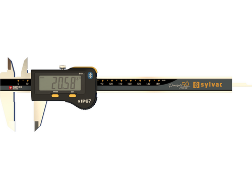 Sylvac S_CAL Limited Edition Digital Calipers 0-150mm/0-6" IP67 (Square Depth Rod) 30-810-1506/50