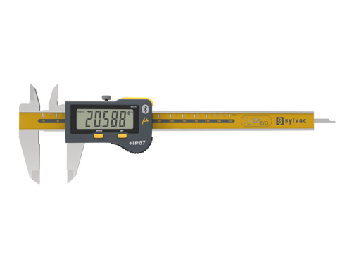 Sylvac S_CAL EVO µM Caliper 0-200mm/0-8" IP67 (Rectangular Depth Rod) 30-810-9526