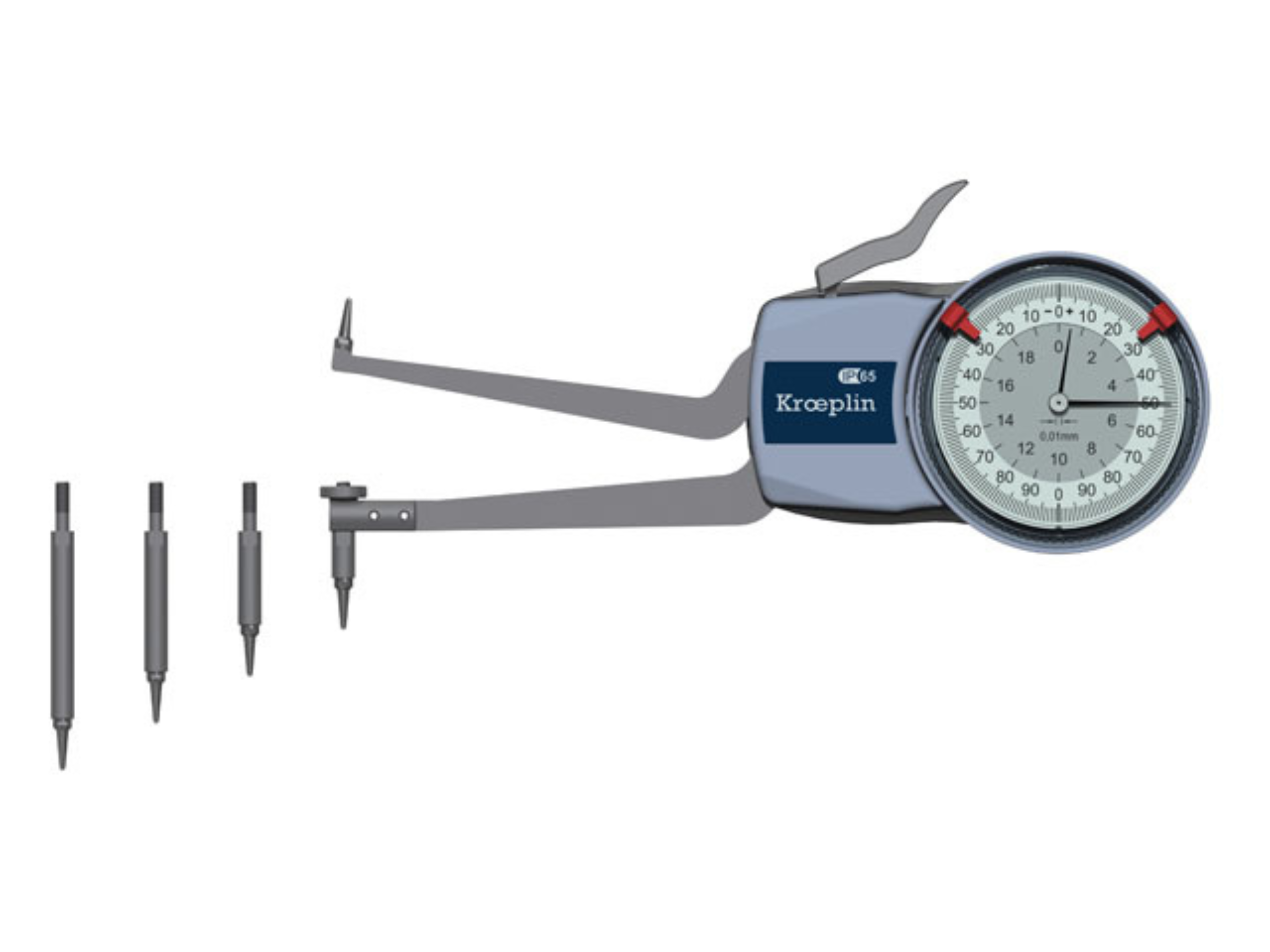 Kroeplin Metric Internal Caliper Gauge 50-100mm, 0.01mm H2M50 ( Mitutoyo Equivalent 209-310)