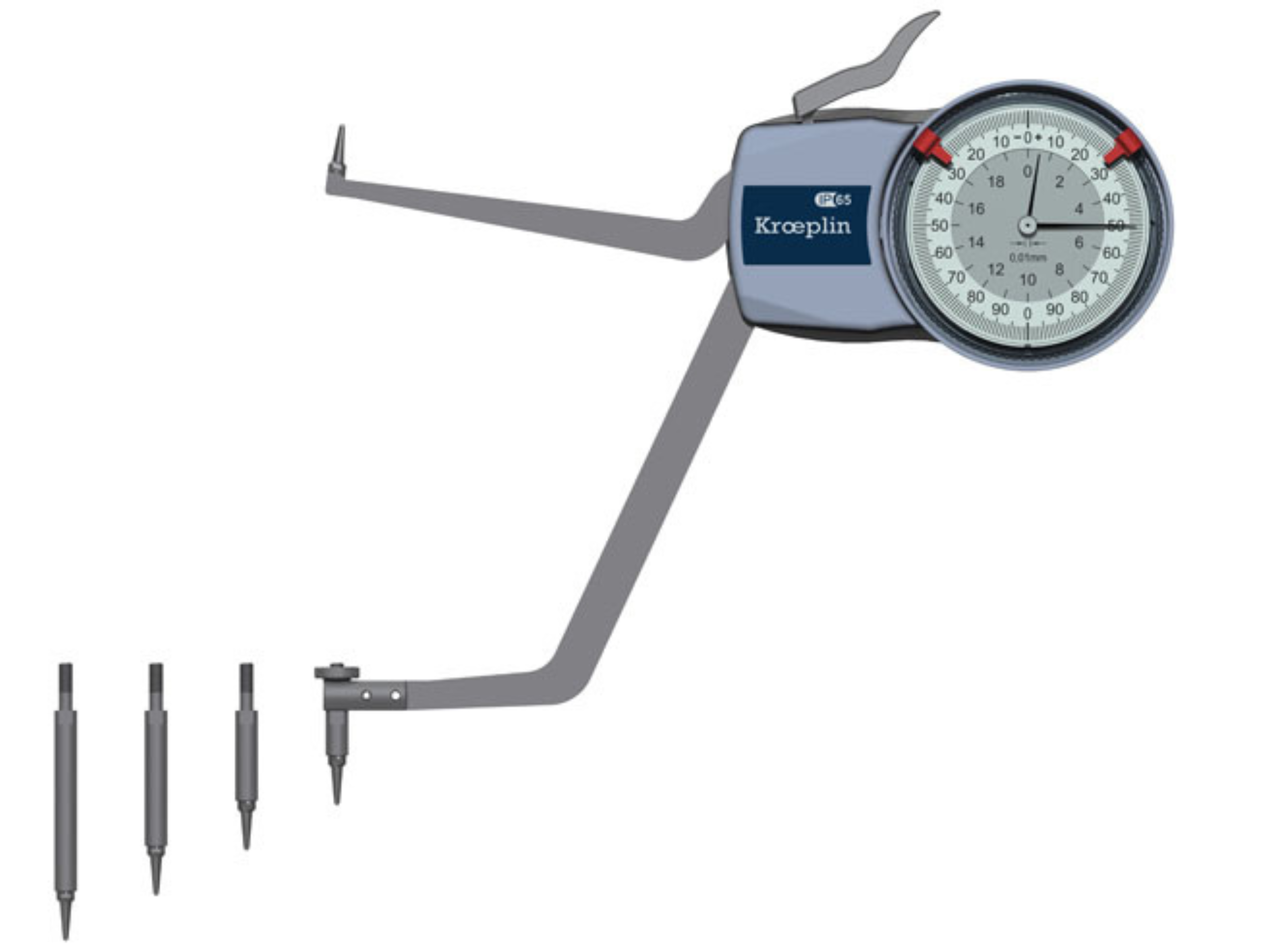 Kroplin Metric Internal Caliper Gauge 130-180mm, 0.01mm, H2M130 ( Mitutoyo Equivalent 209-312)