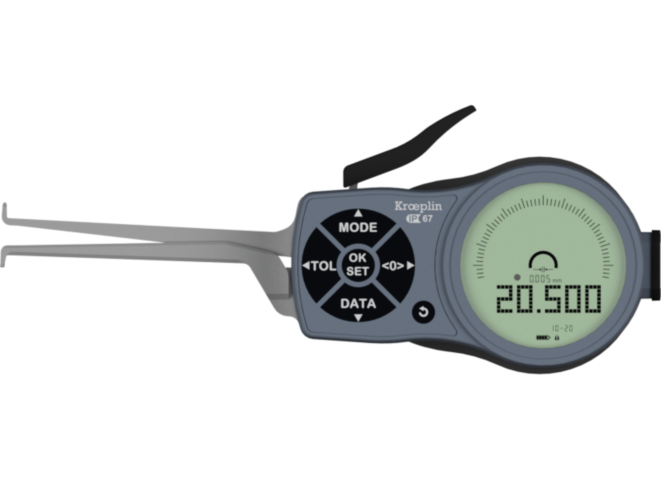 Kroeplin Digital Internal 3-Point Caliper Gauge 15-30mm, 0.001mm, L215P3