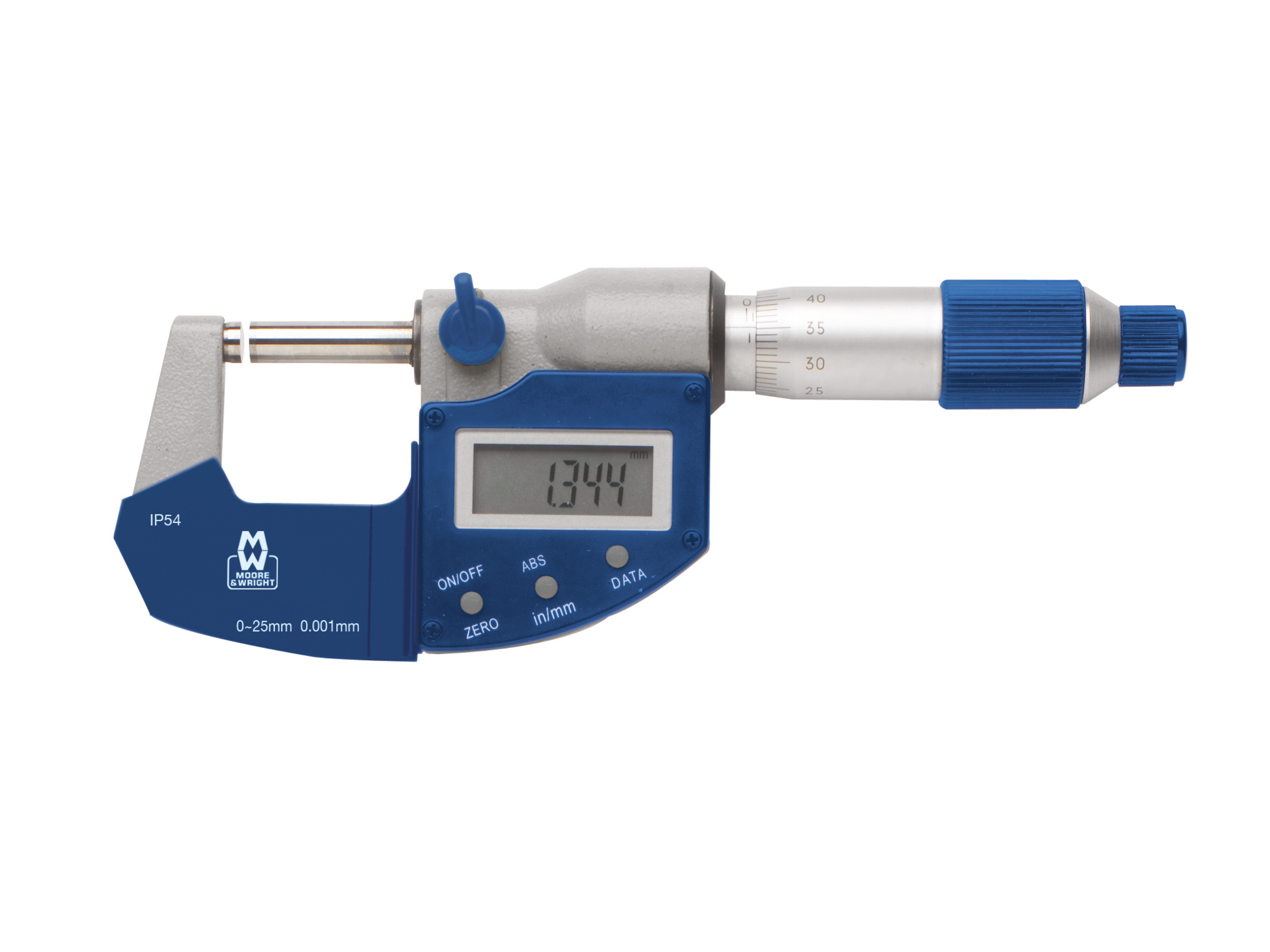 Moore & Wright Absolute Digital Micrometer 25-50mm 0.001mm MW201-02DAB