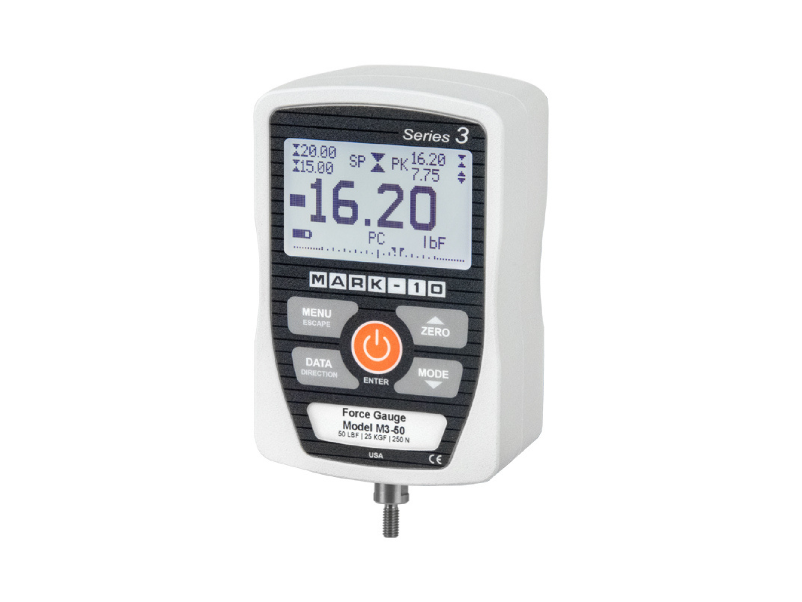 Mark-10 Basic Digital Force Gauge 2 lbF / 10 N M3-02
