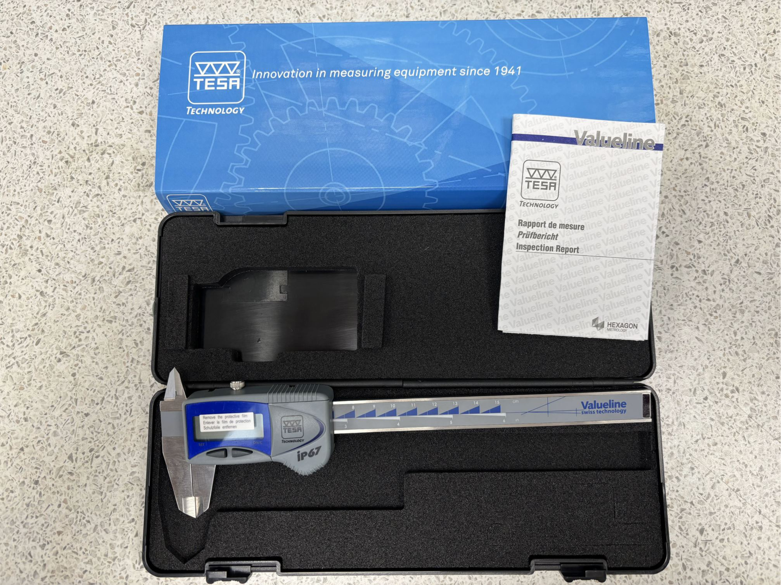 Tesa Valueline Digital Caliper 0-150mm IP67 (Square Depth Rod) 00539390