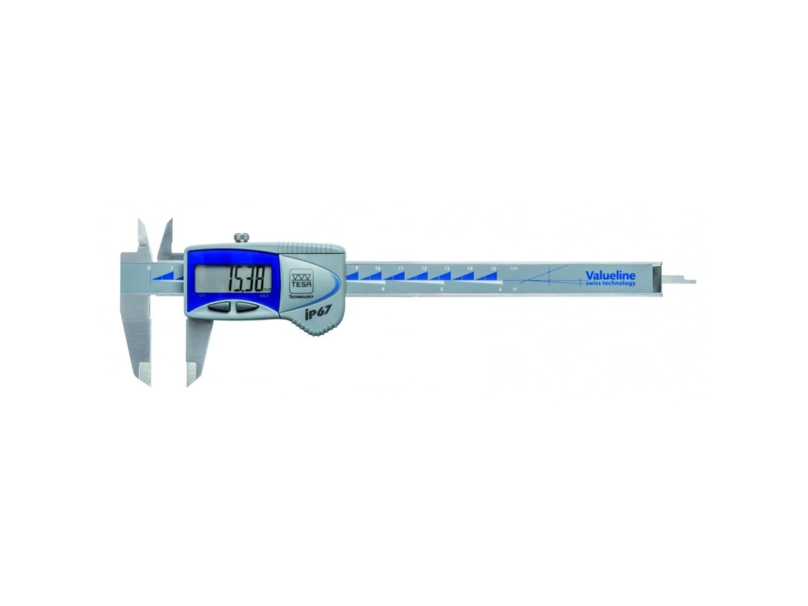 Tesa Valueline Digital Caliper 0-150mm IP67 (Square Depth Rod) 00539390