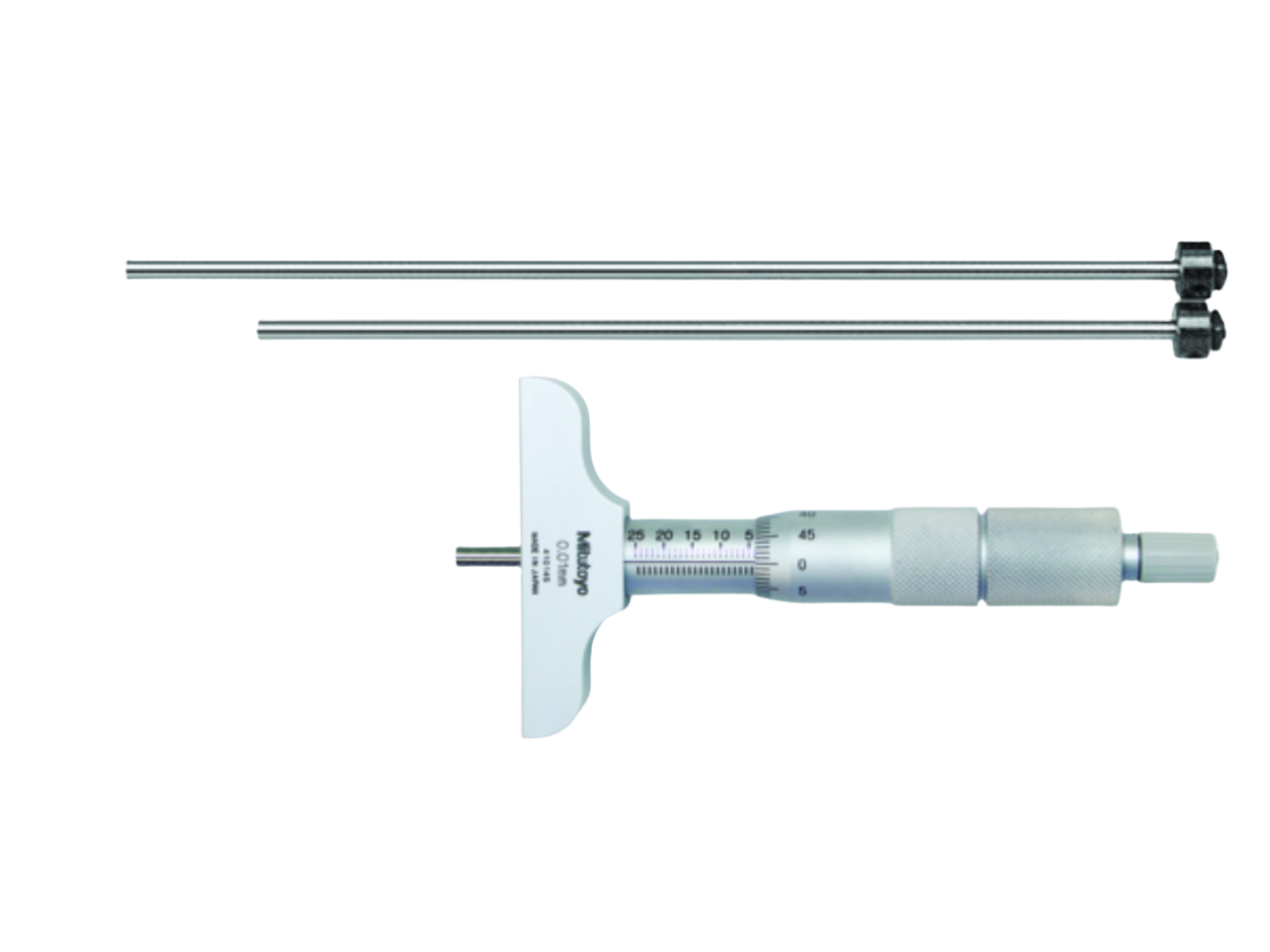 Mitutoyo Depth Micrometer 0-75mm 63mm Base 129-110