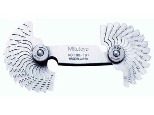 Thread Pitch Gauge Whitworth Screw 55°, 4-42TPI, 30 Leaves 188-101