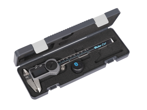 Tesa Data-Pack, TWIN-CAL digital Caliper, 0-150mm/0-6" (Round Depth Rod with thumb roller) + TLC-BLE Bluetooth® emitter 00511019