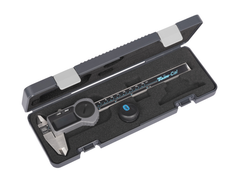 Tesa Data-Pack, TWIN-CAL digital Caliper, 0-150mm/0-6" (Square Depth Rod) + TLC-BLE Bluetooth® emitter 00511020