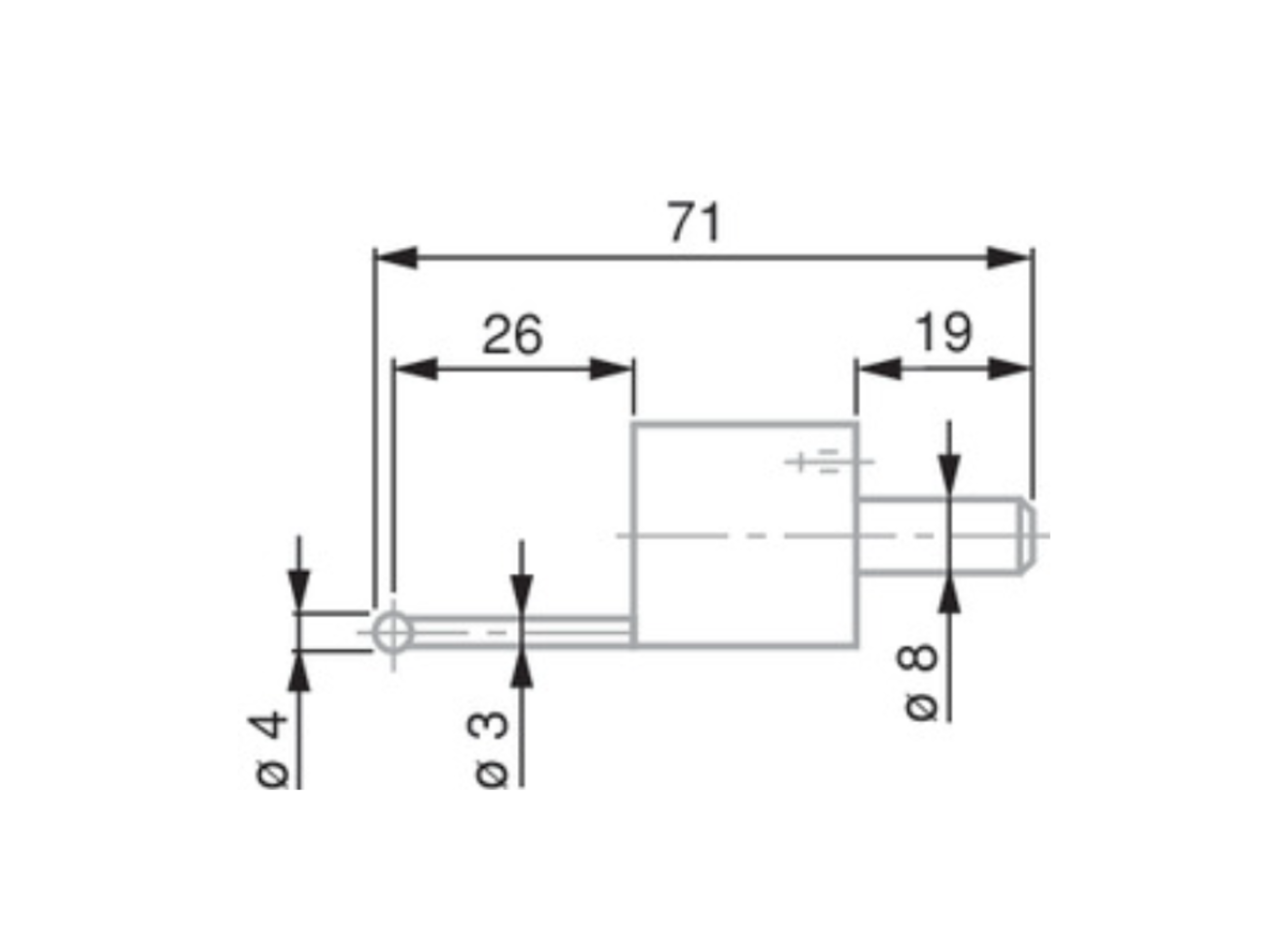 Ball Tip Insert, Ø8mm Shank, Ø4mm L71mm 0071684815