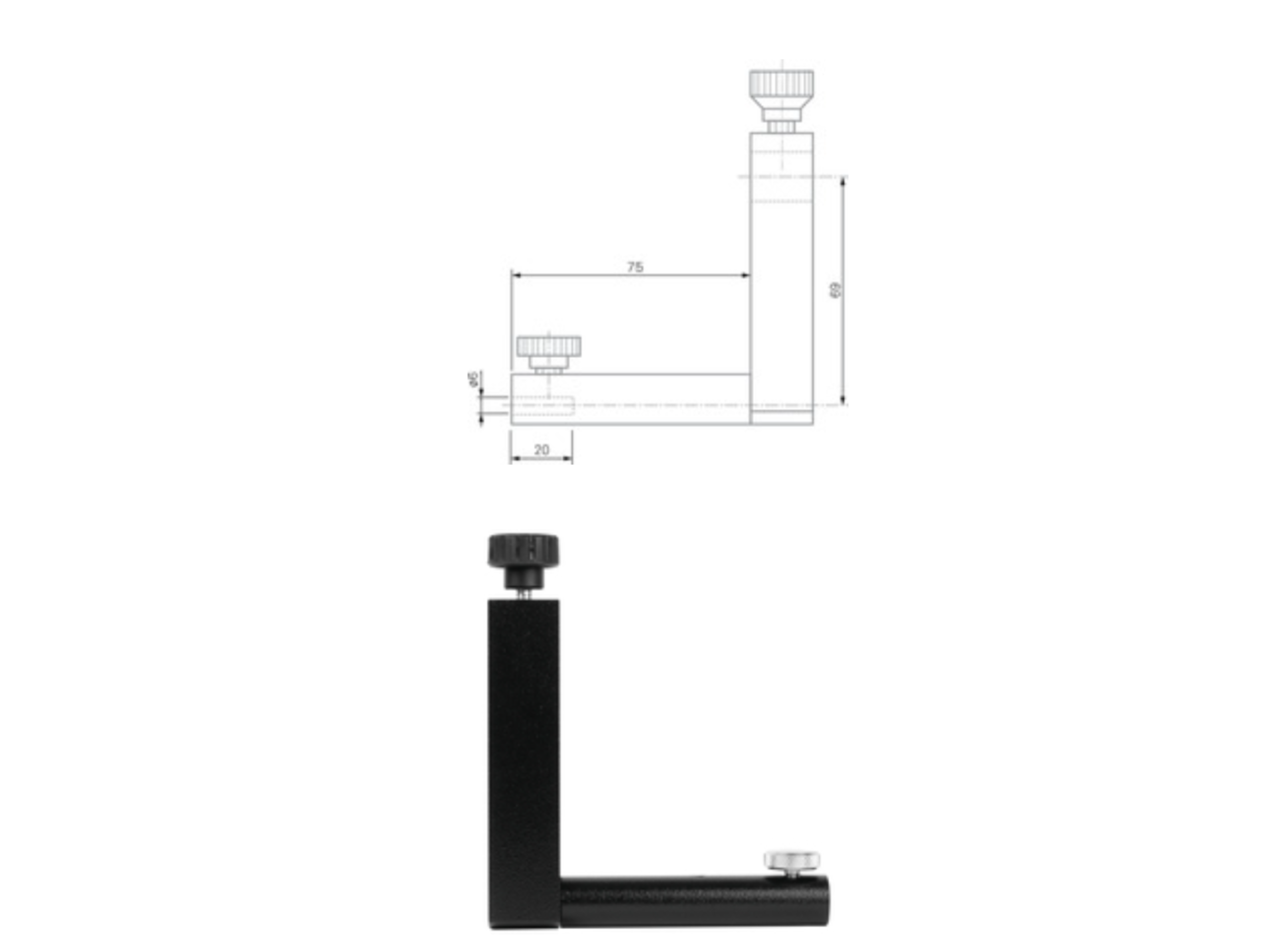 Height Gauge Insert Holder for Ø6mm Shank inserts 00760086