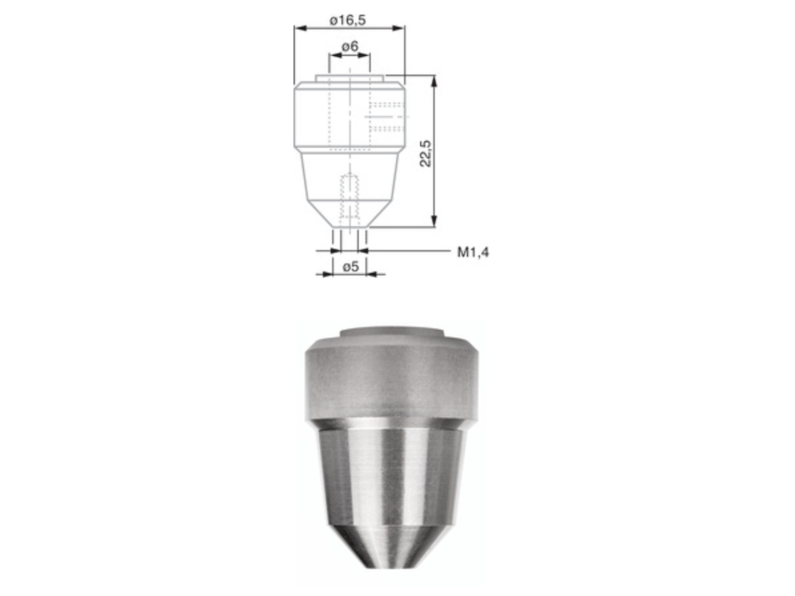 Height Gauge Insert Holder for M1.4 inserts 00760194