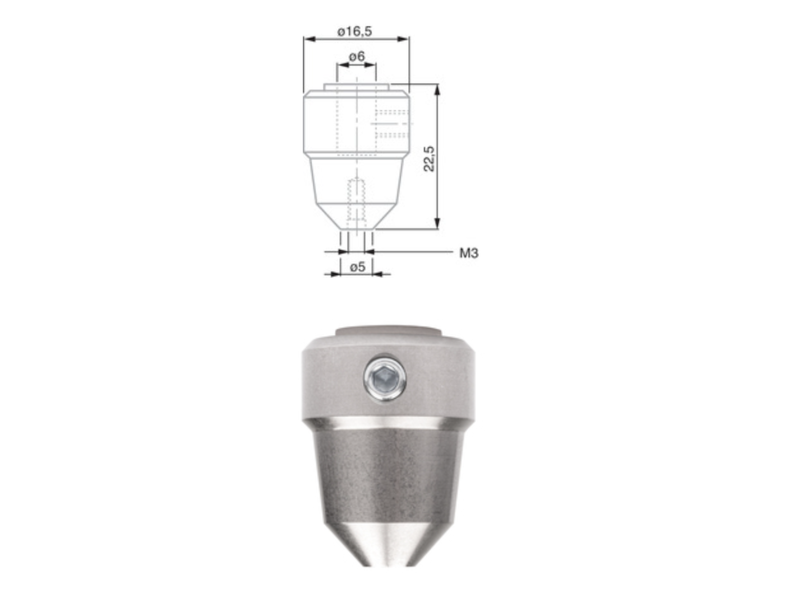 Height Gauge Insert Holder for M3 inserts 00760196