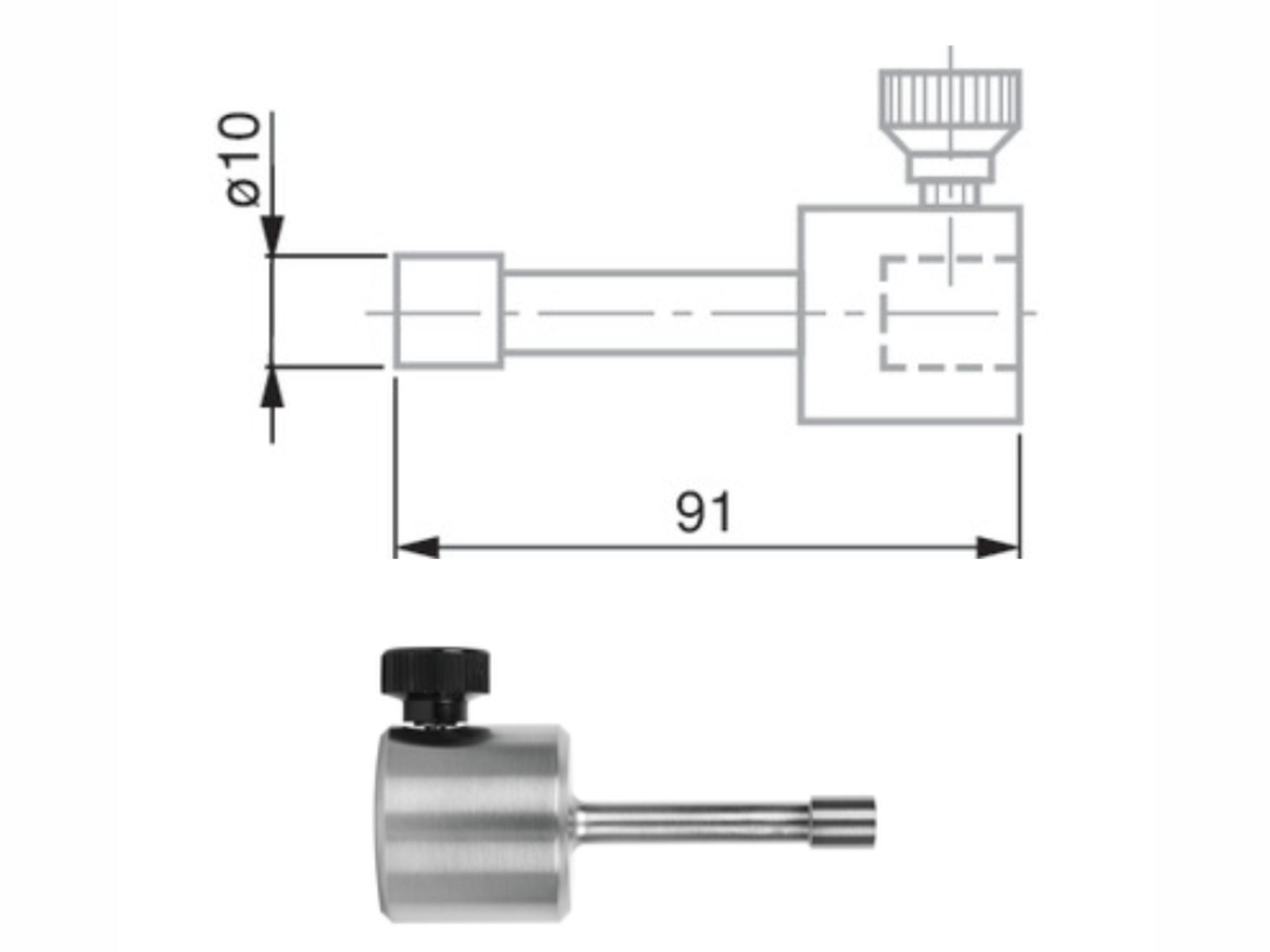 Cylindrical-shaped insert Ø10mm 00760093