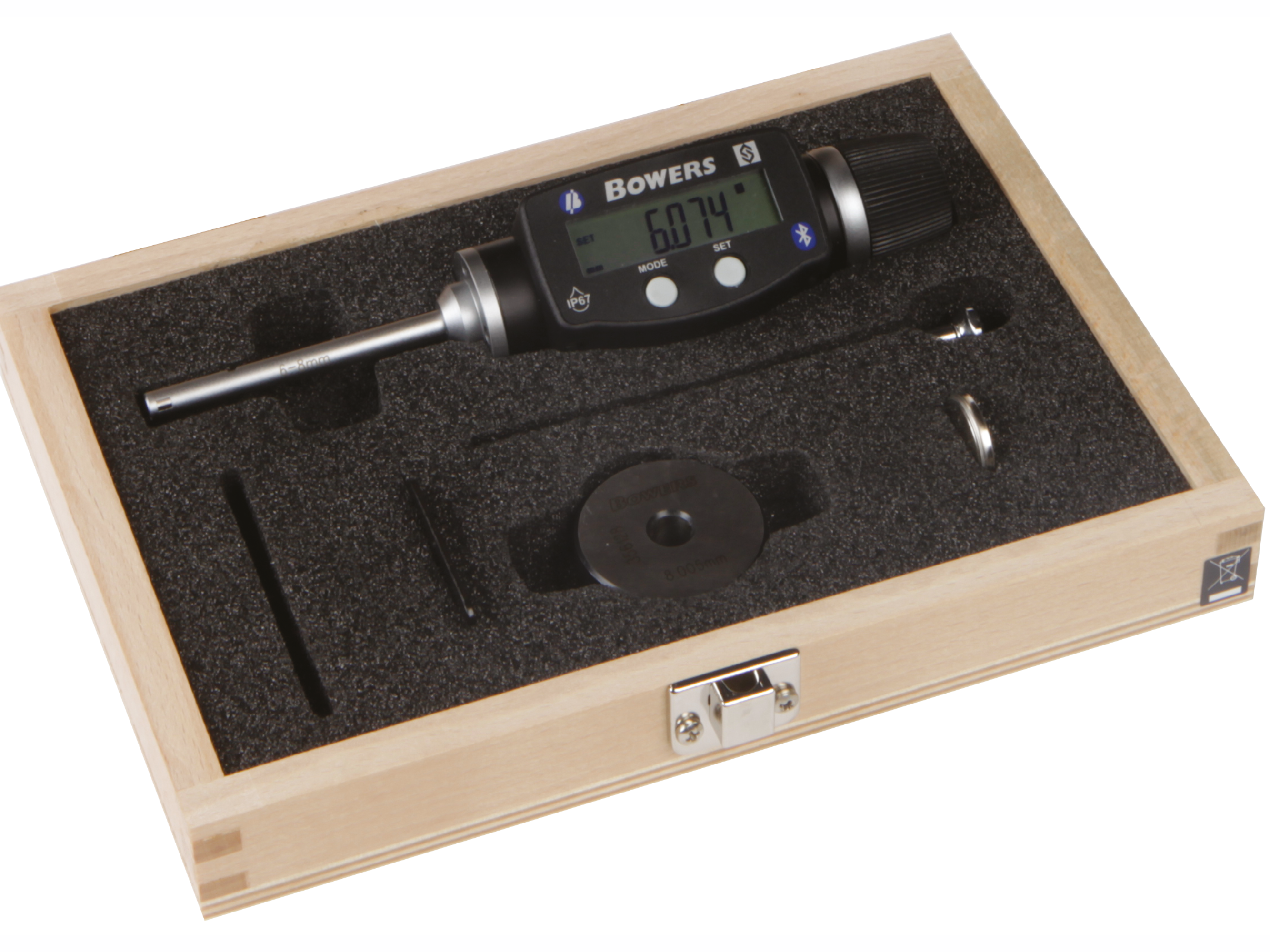 Bowers Digital Electronic Holemike Internal Micrometer, 1/4-5/16" Measuring Range XTD6i