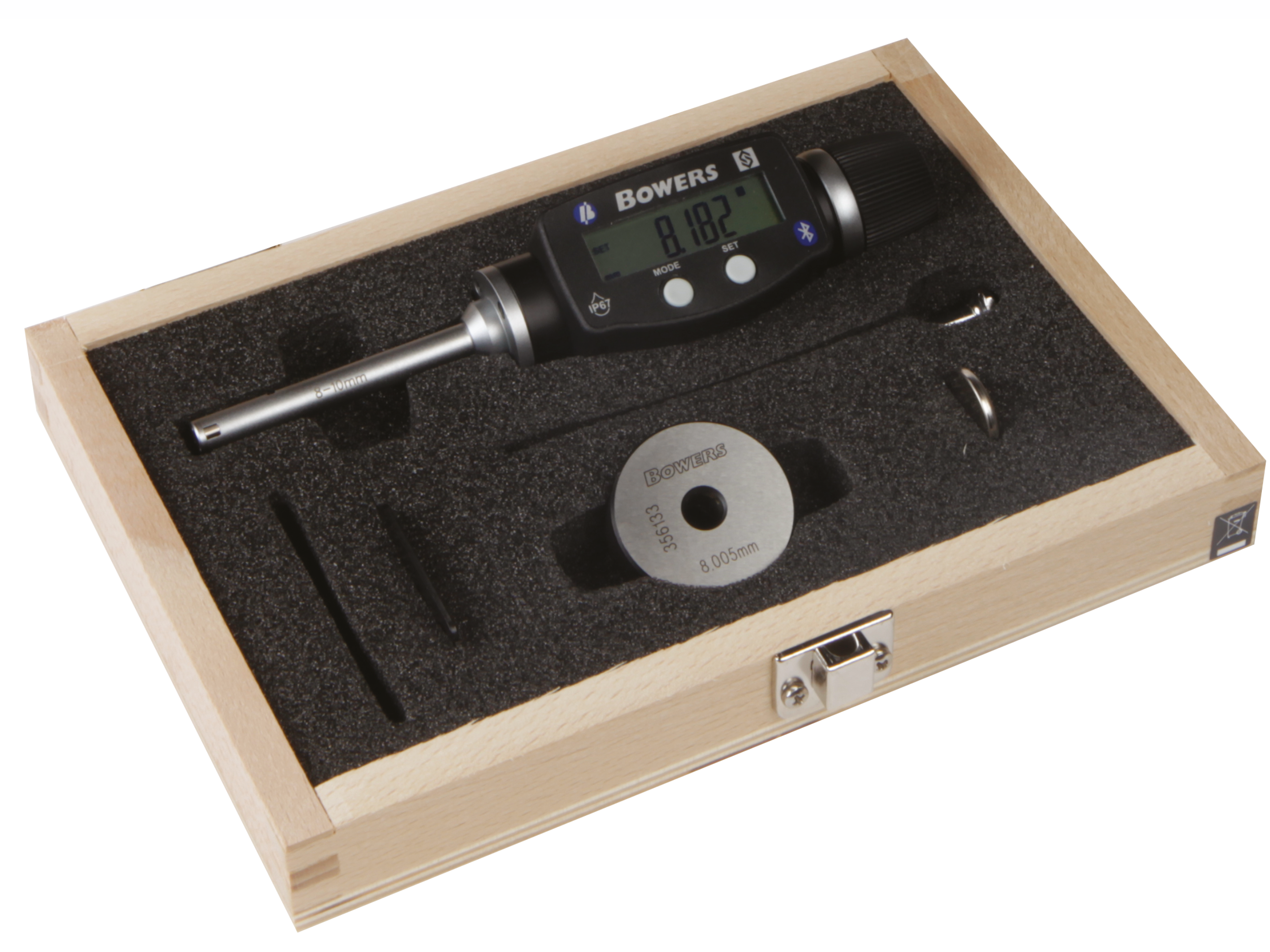 Bowers Digital Electronic Holemike Internal Micrometer, 5/16-3/8" Measuring Range XTD8i