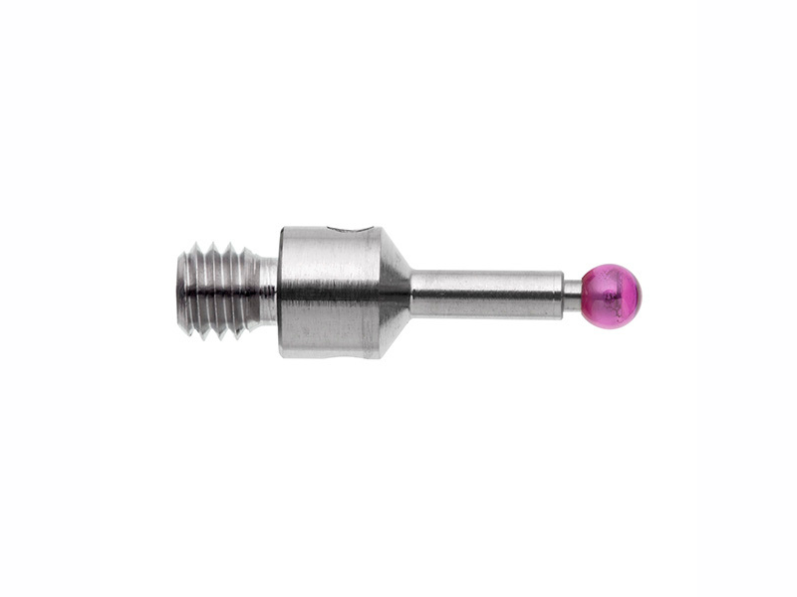 M3 Ø2 mm ruby ball, stainless steel stem, L 10 mm, EWL 6 mm A-5004-0421