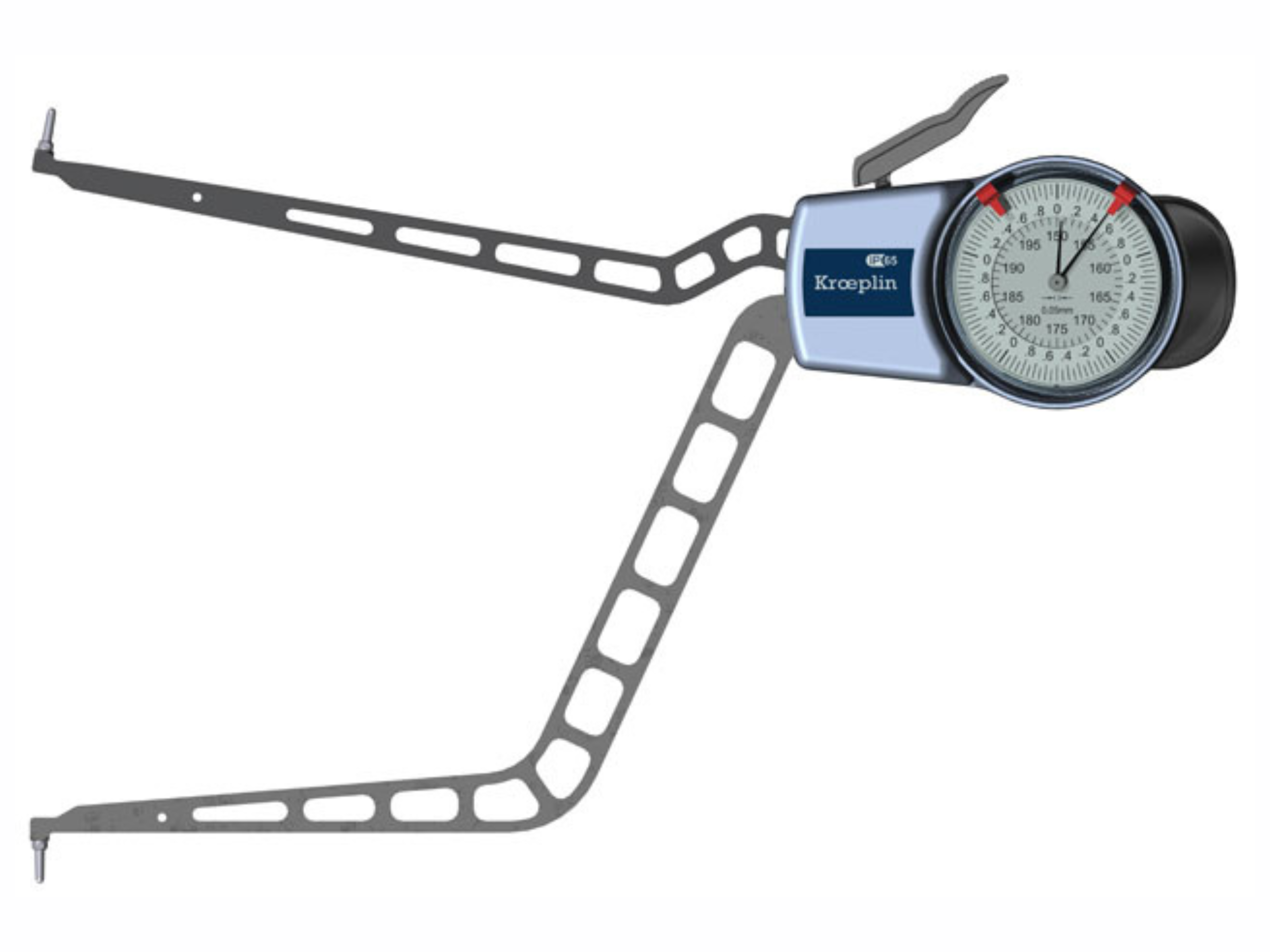 Kroeplin Metric Internal Caliper Gauge 150-200mm, 0.05mm H4150