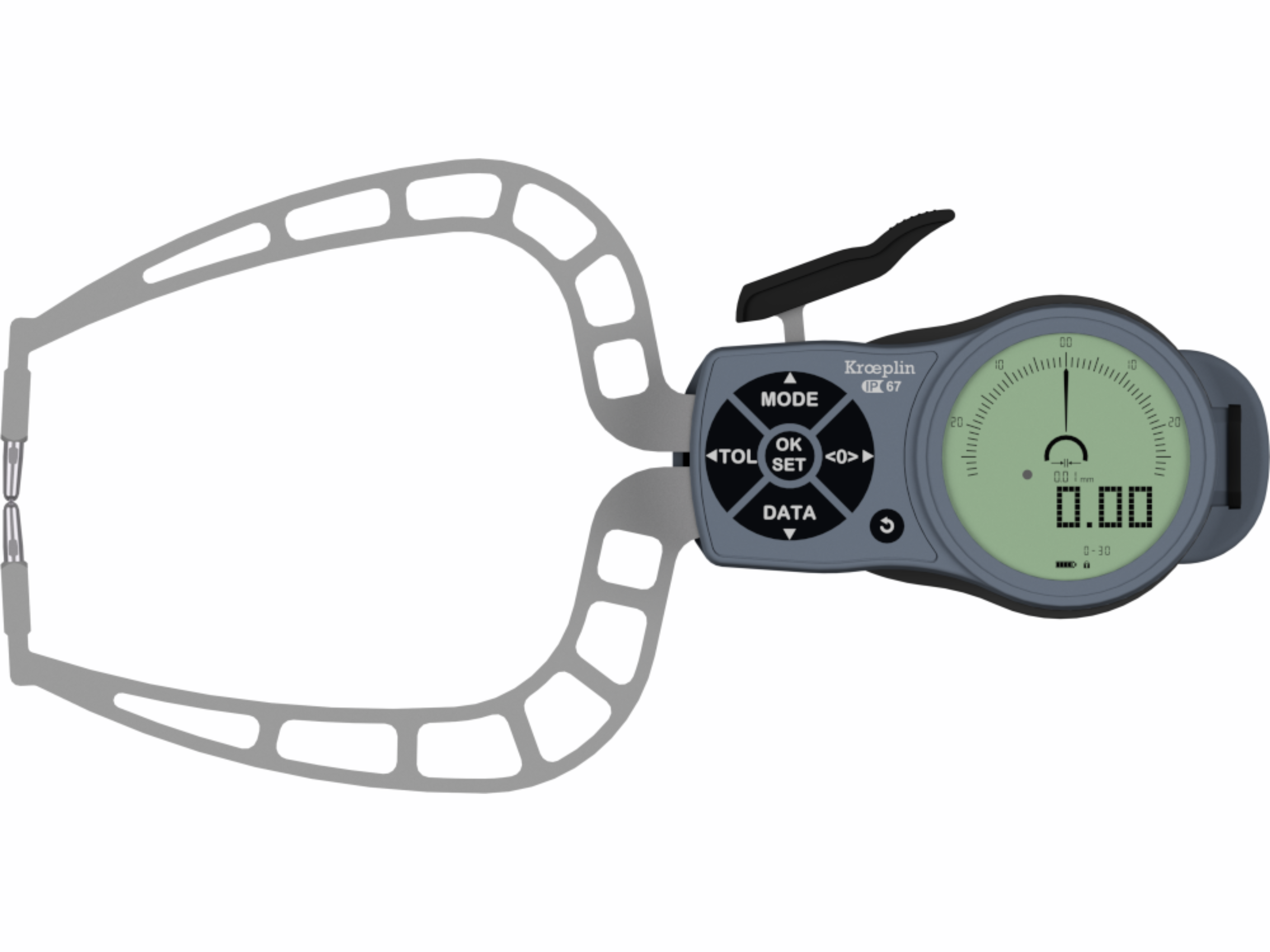 Kroeplin Digital External Caliper Gauge 0-30mm, 0.001mm K330 ( Mitutoyo Equivalent 209-951)