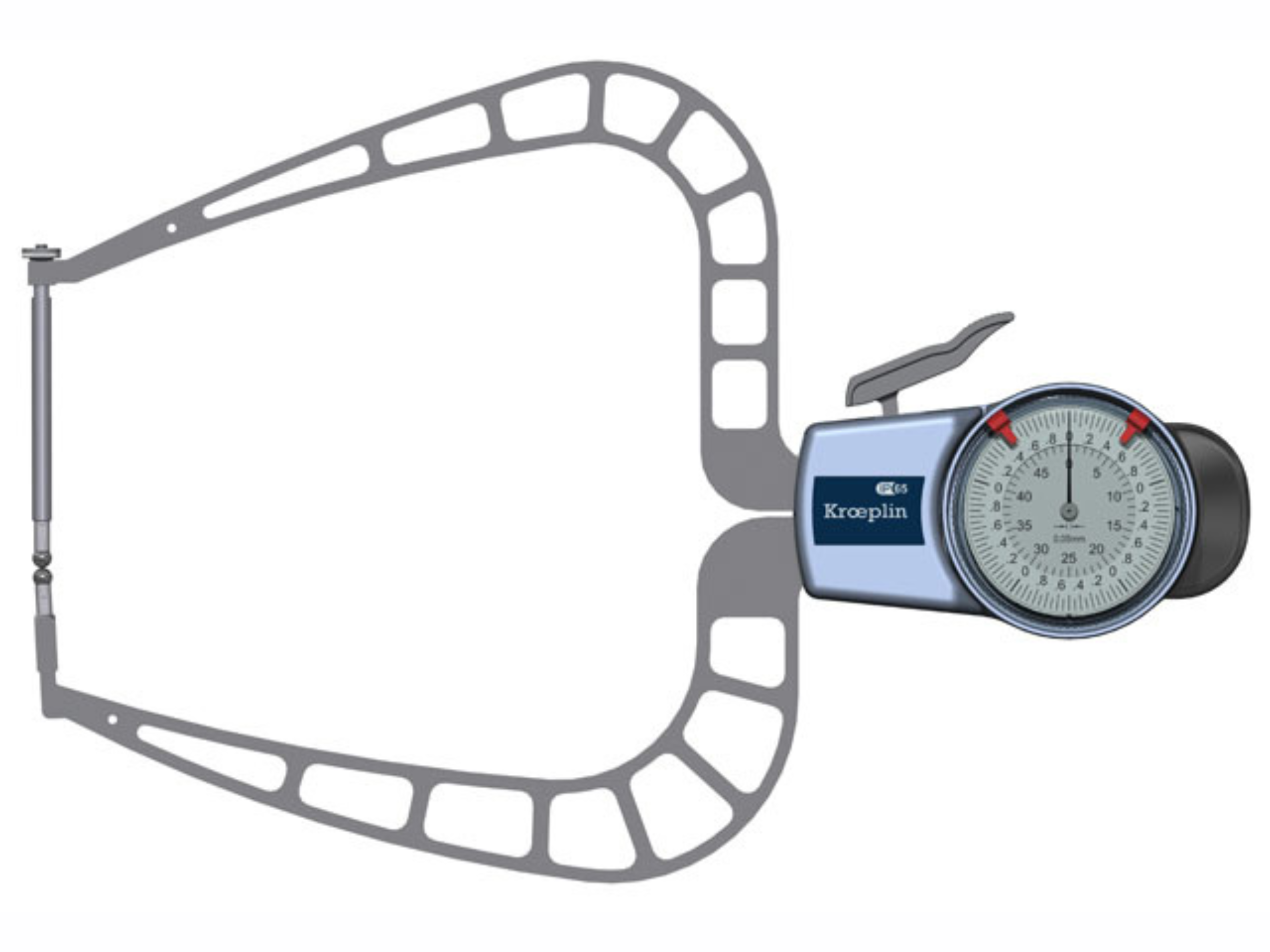 Kroeplin Digital External Caliper Gauge 0-50mm, 0.001mm D450B