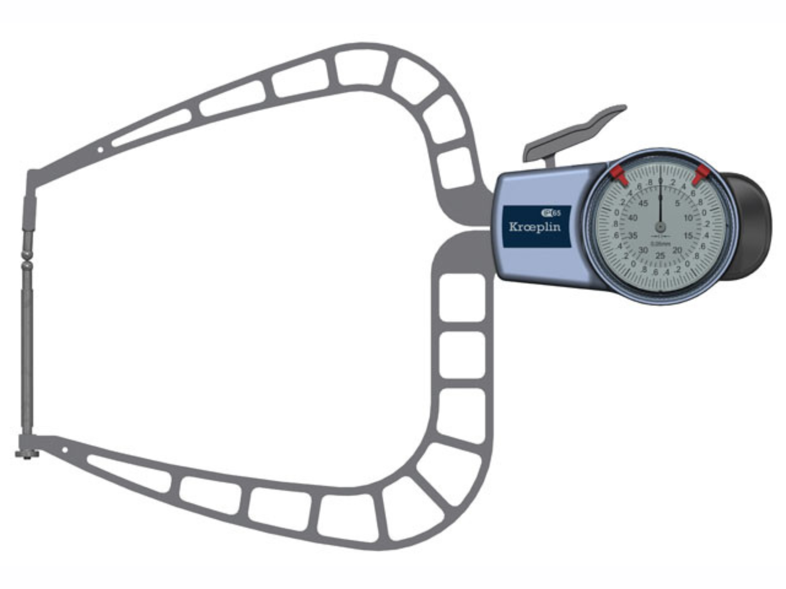 Kroeplin Digital External Caliper Gauge 0-50mm, 0.001mm D450F