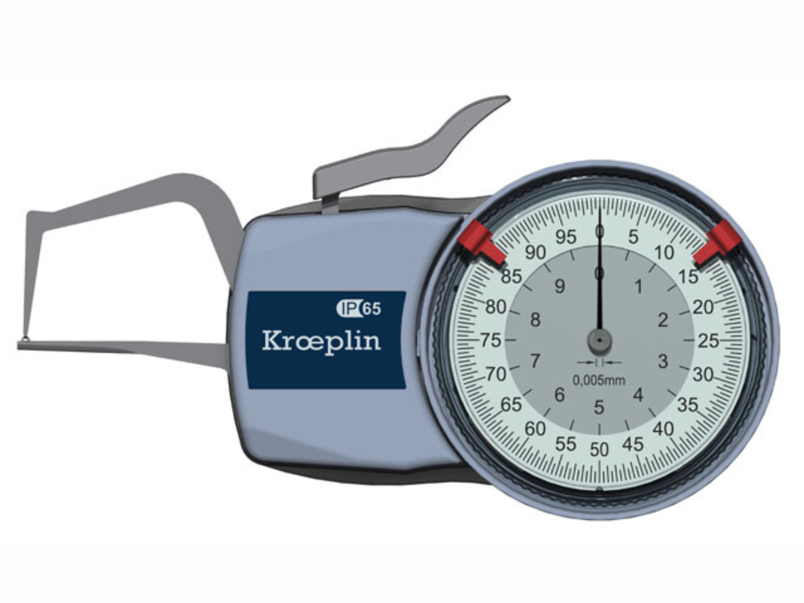 Kroeplin Analogue Tube Wall Caliper Gauge 0-10mm, 0.005mm D1R10S (Mitutoyo Equivalent  209-401)