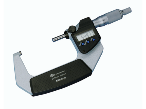 Mitutoyo Metric Digimatic Micrometer 50-75mm, IP65, W/O Output 293-242-30