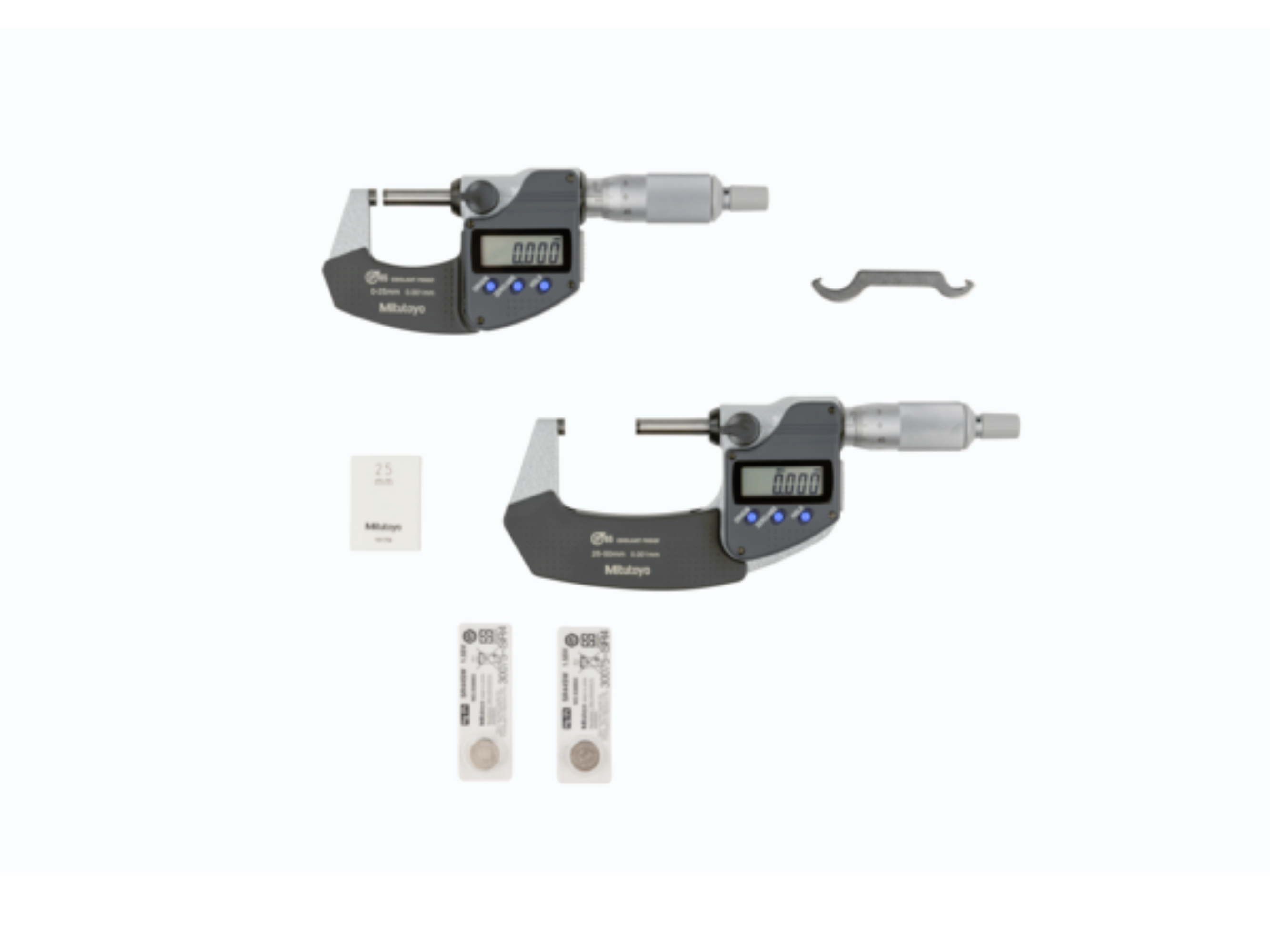 Metric Digimatic Micrometer Set 0-50mm, IP65, Ratchet Stop, With Output, 293-966-30