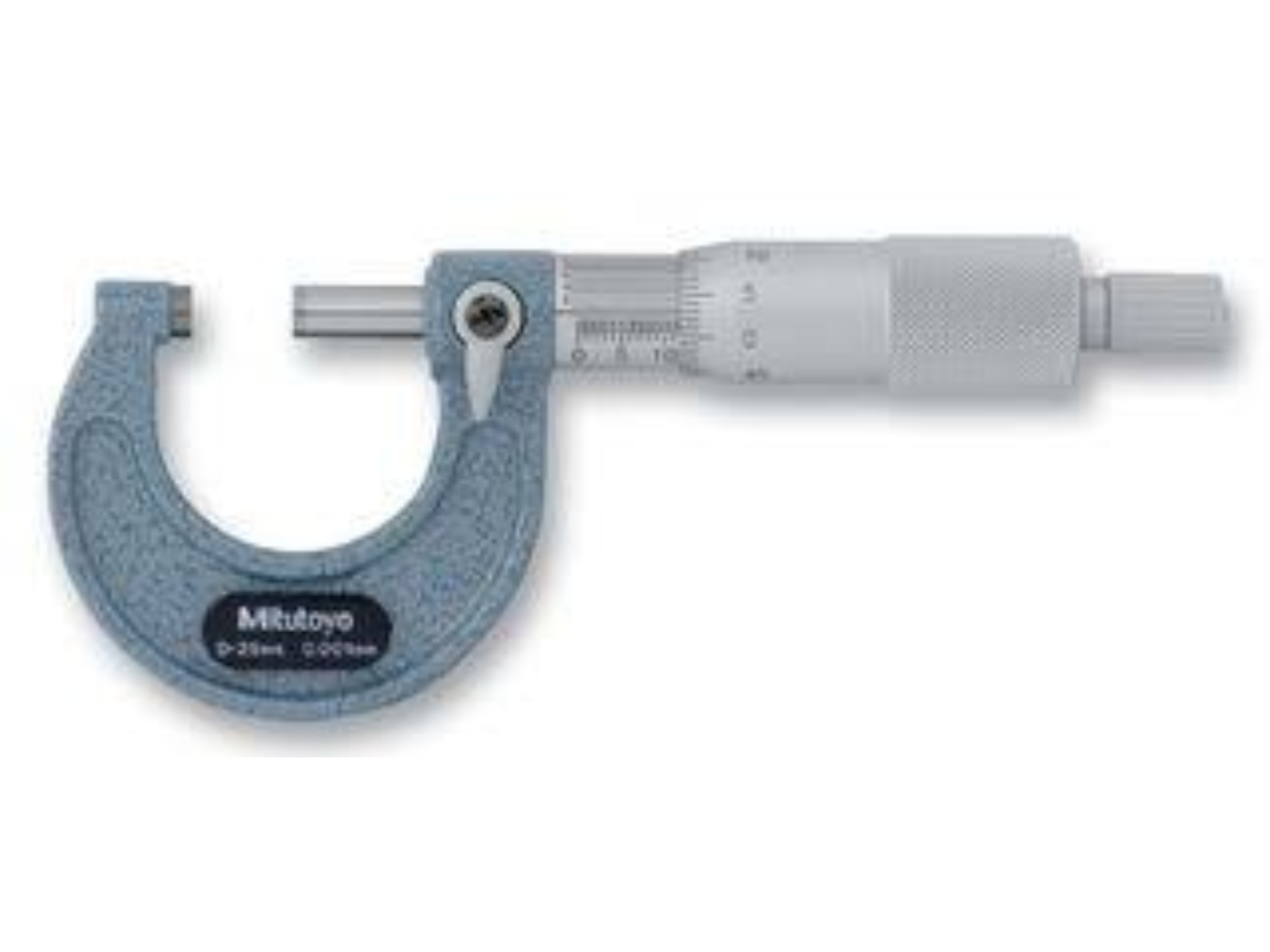 Metric Analogue Outside Micrometer 0-25mm, Ratchet Stop, 103-12