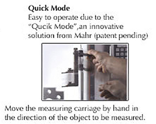 Mahr 4429010 Mahr 1D and 2D Height Gauges. Description : Mahr 2-D Height Gauge Measuring Range : 0-350mm/0-14" Application Range : 520mm/20.47" Accuracy : 1.8 +L/600 ) L in mm Motorized measuring carriage