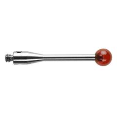 M2 Ø4 mm ruby ball, stainless steel stem, L 20 mm, EWL 20mm A-5000-4161