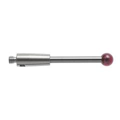 M2 Ø5 mm ruby ball, tungsten carbide stem, L 20 mm, EWL 20 mm Product code: A-5003-0046