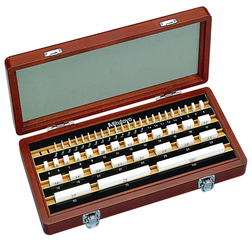Mitutoyo 516-364-10 Metric 1mm Base Ceramic Gauge Block Sets 47 Piece Grade 2