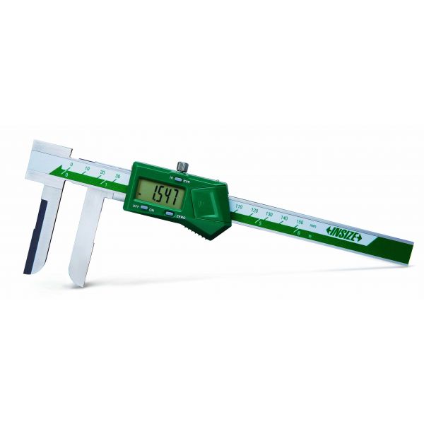 Insize ELECTRONIC INSIDE KNIFE-EDGE CALIPER, .6-6"/15-150mm Resolution .01mm/.0005" 1123-150