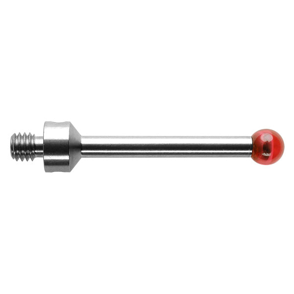 M4 Ø5 mm ruby ball, stainless steel stem, L 30 mm, EWL 26 mm A-5000-6352