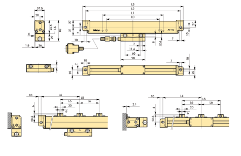 Linear Scale AT103 1600mm 539-133-40