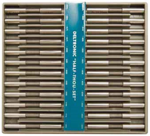 Deltronic HT24-004 Class X Pin Gauge Sets. 0.0005" Steps, 0.0040 - 0.0150"  Number of Pins 24