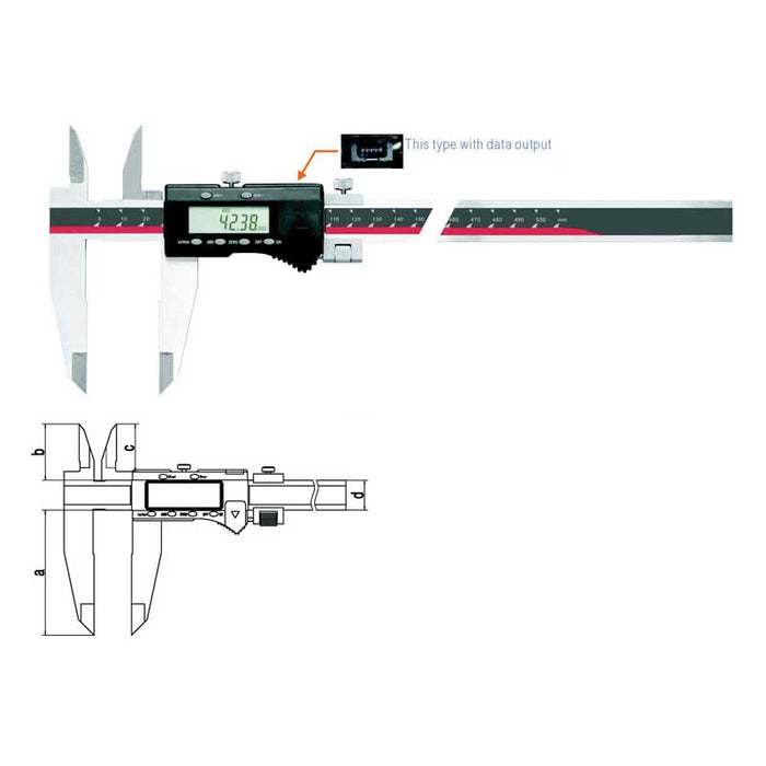 Inspec Digital Caliper 0- 400mm/0-16