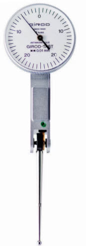 Girod GT1254 Lever Dial Indicator Horizontal Type, Graduation 0.01mm, Range 0.5mm, Stylus Length 36mm, Bezel Diameter 27.4mm