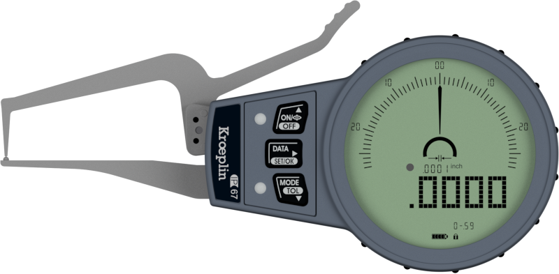 Mitutoyo External Digital groove Caliper Gauge C0R15 range 0 – 0.59 inch