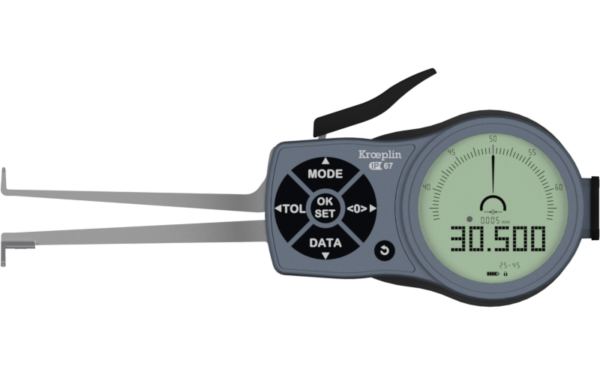 Kroeplin Digital Internal 3-Point Caliper Gauge 25-45mm, 0.001mm, L225P3